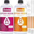 Epoxy Resin 64OZ Crystal Clear Casting Kit - No-Yellowing, Easy Mix