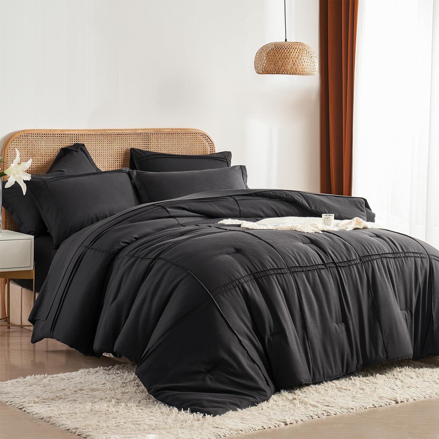 Yogeneg King Size Comforter Set 7 Piece Bed in a Bag Review