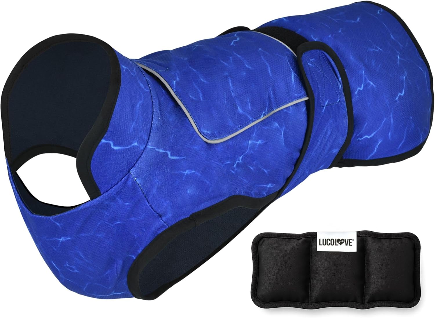 Dog Cooling Vest with Ice Pack for Hot Weather Relief