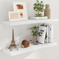 40 Inch Floating Shelves White 40 in W x 9.3 in D - Deep Farmhouse