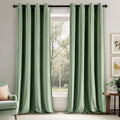 EMEMA Velvet Blackout Curtains 84 in 2 Panels - Luxury Thermal Drapes