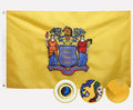 Double Sided New Jersey State Flag 3x5 Outdoor - Heavy Duty 210D Nylon