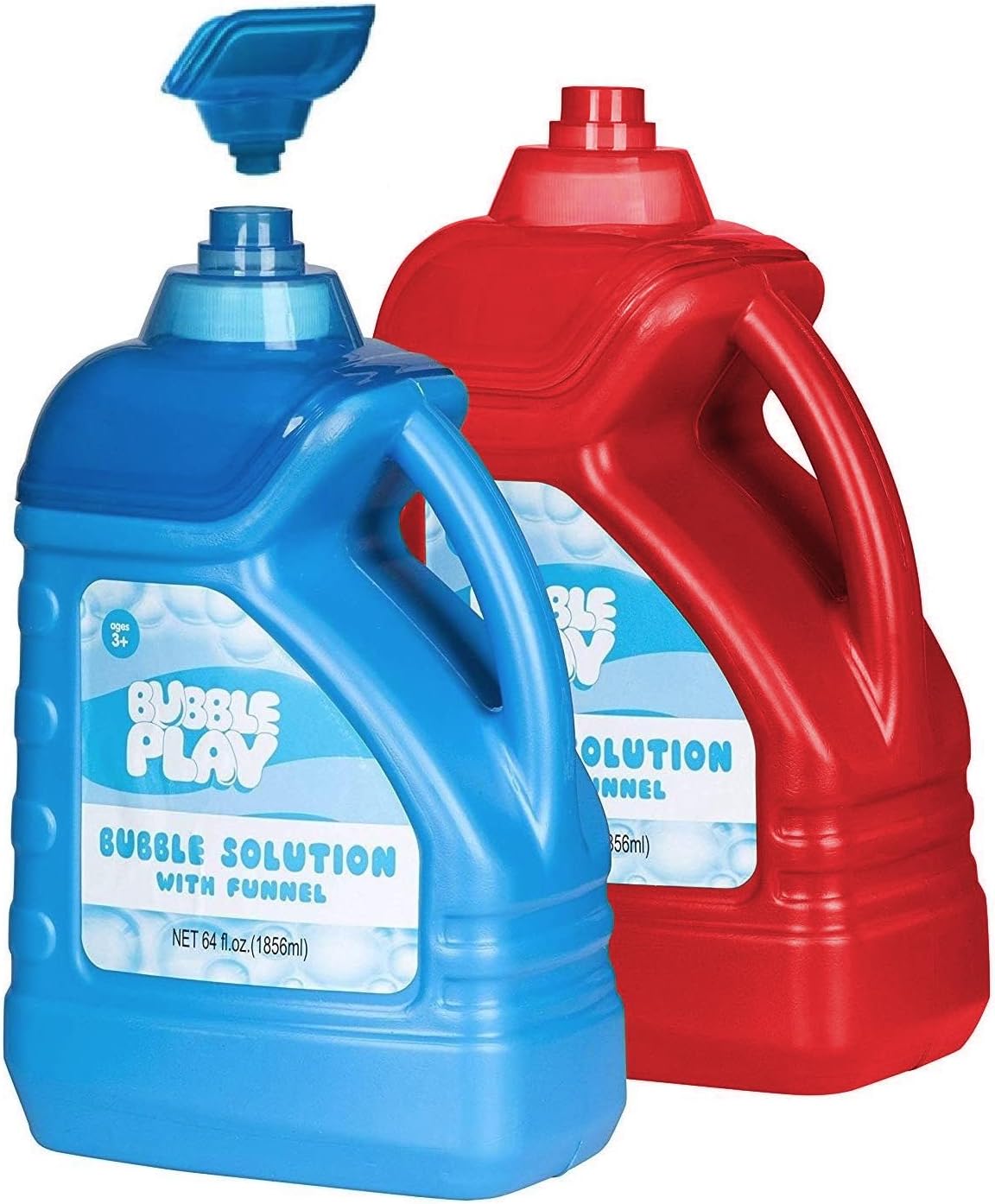 128oz Bubble Solution Refill + 4 Wands - Non-Toxic Fun