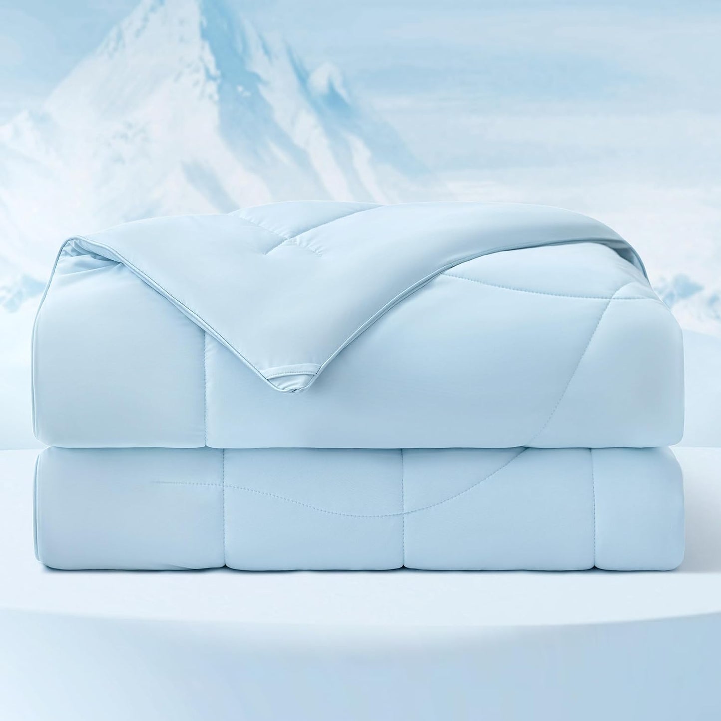 Bedsure Cooling Comforter Queen Size for Hot Sleepers, Blue