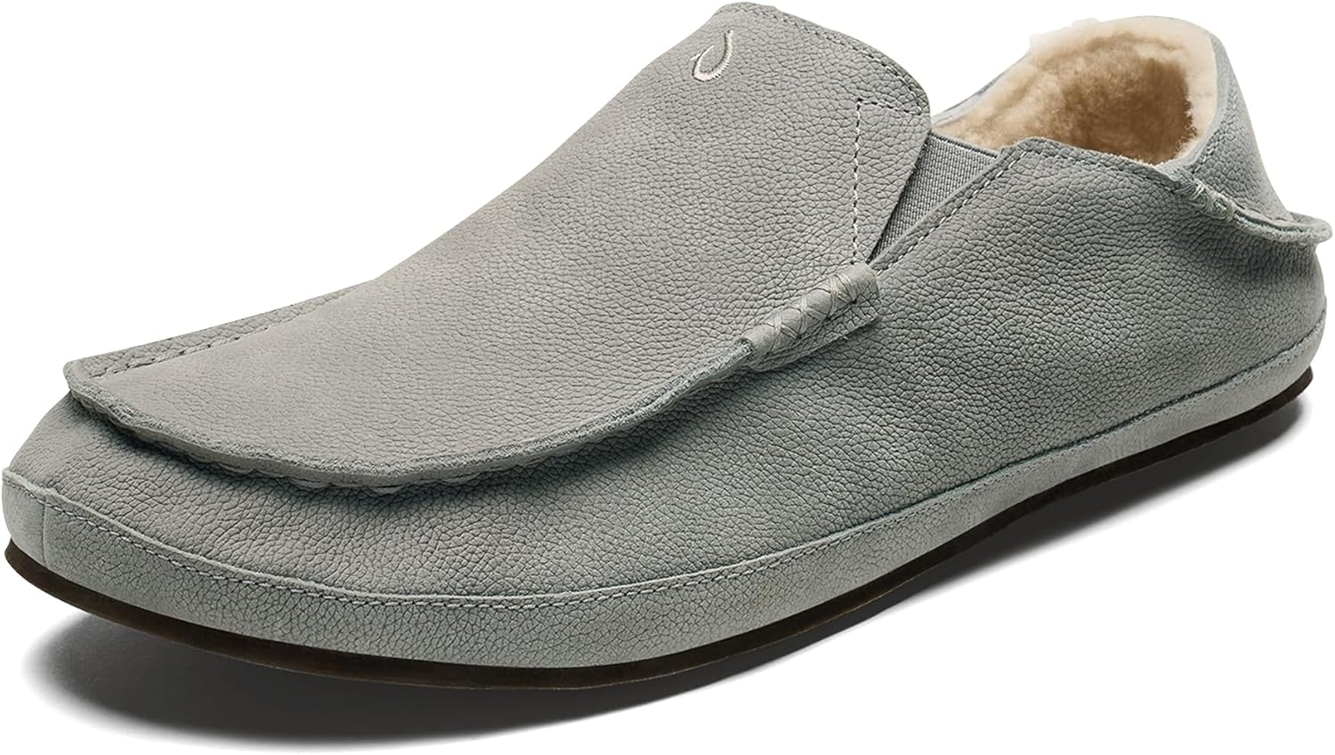 OLUKAI Moloa Slipper for Men - Premium Leather Comfort Shoes