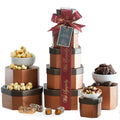 Broadway Basketeers Sympathy Gift Basket Tower - Comforting Snack