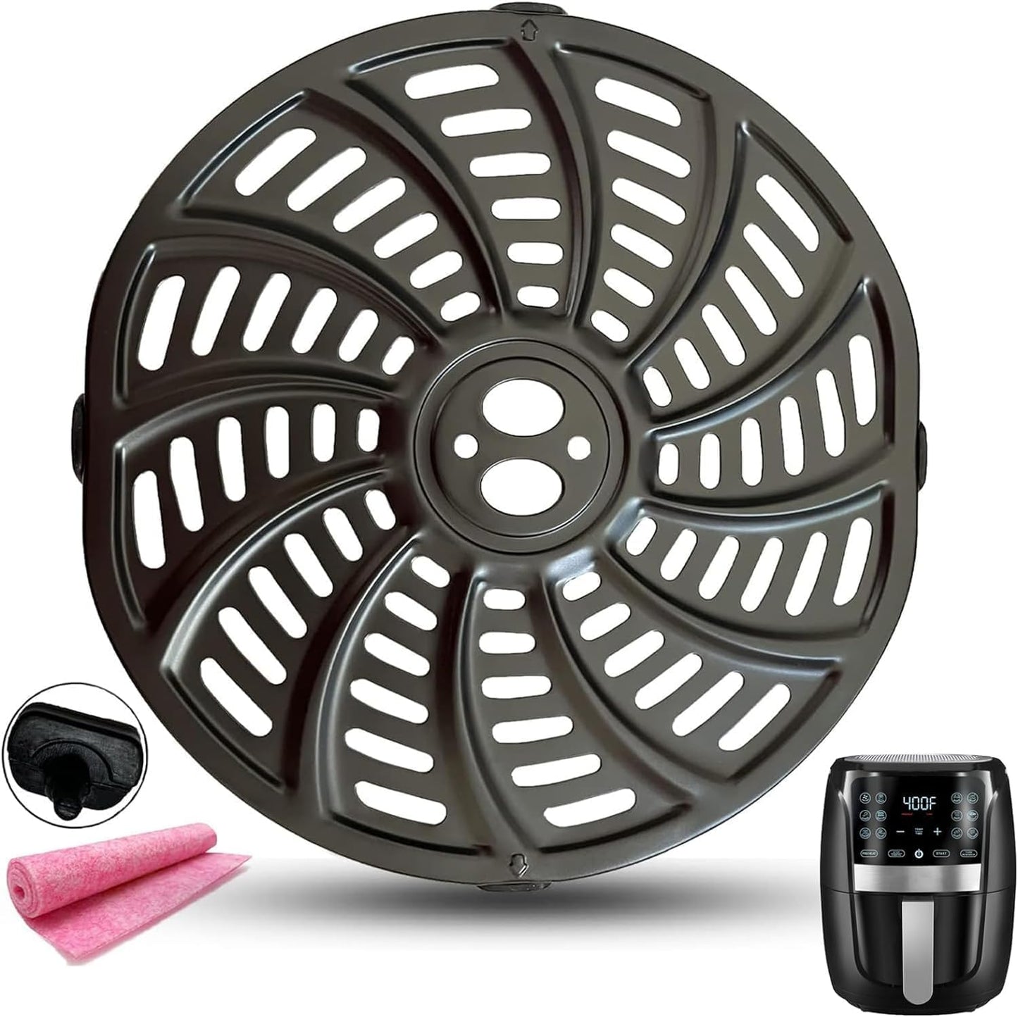 Gourmia Air Fryer Crisper Plate Upgrade - Dishwasher Safe!