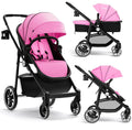 INFANS 2 in 1 Baby Stroller & Reversible Bassinet Pram - Foldable