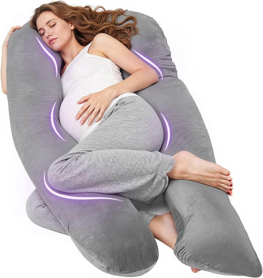 Nuliie Pregnancy Pillow for Sleeping - Full Body Support Comfort