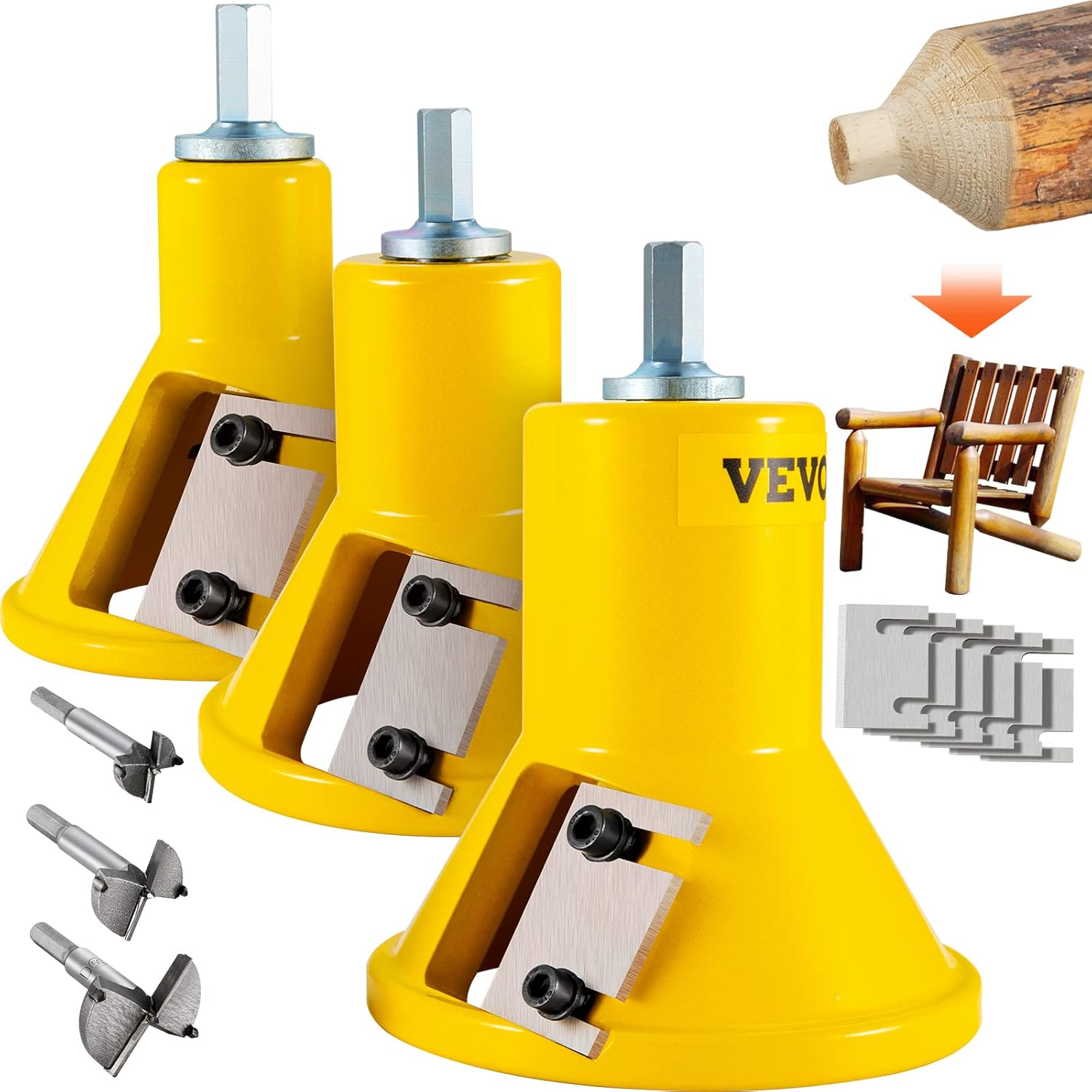 VEVOR Tenon Cutter Kit for DIY Log Furniture Projects