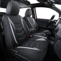 Tacoma Custom Seat Covers Full Set Black-Gray - Waterproof Faux