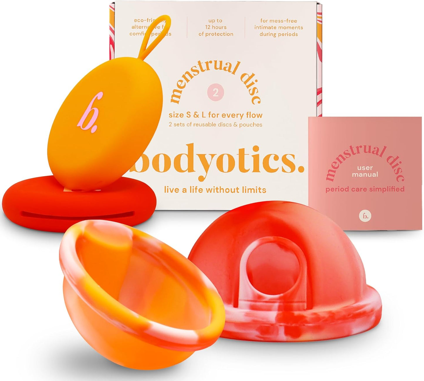 Bodyotics Reusable Menstrual Discs - Softer, 12 Hr Wear