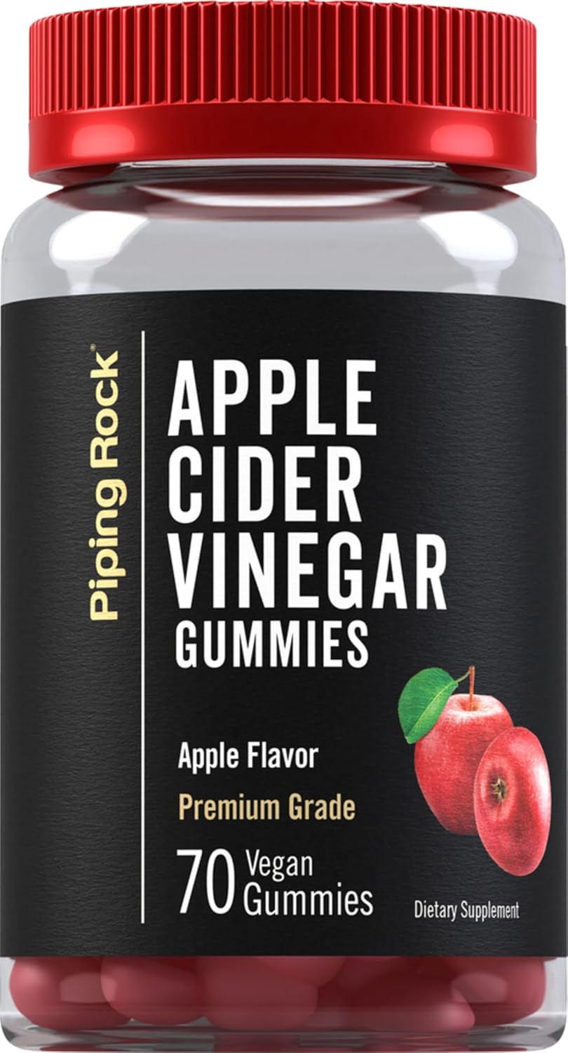 Piping Rock ACV Gummies | 70 Count | Premium Grade | Vegan & Gluten Free