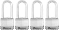 Master Lock Magnum Heavy Duty Outdoor Padlock 4 Pack - Keyed-Alike