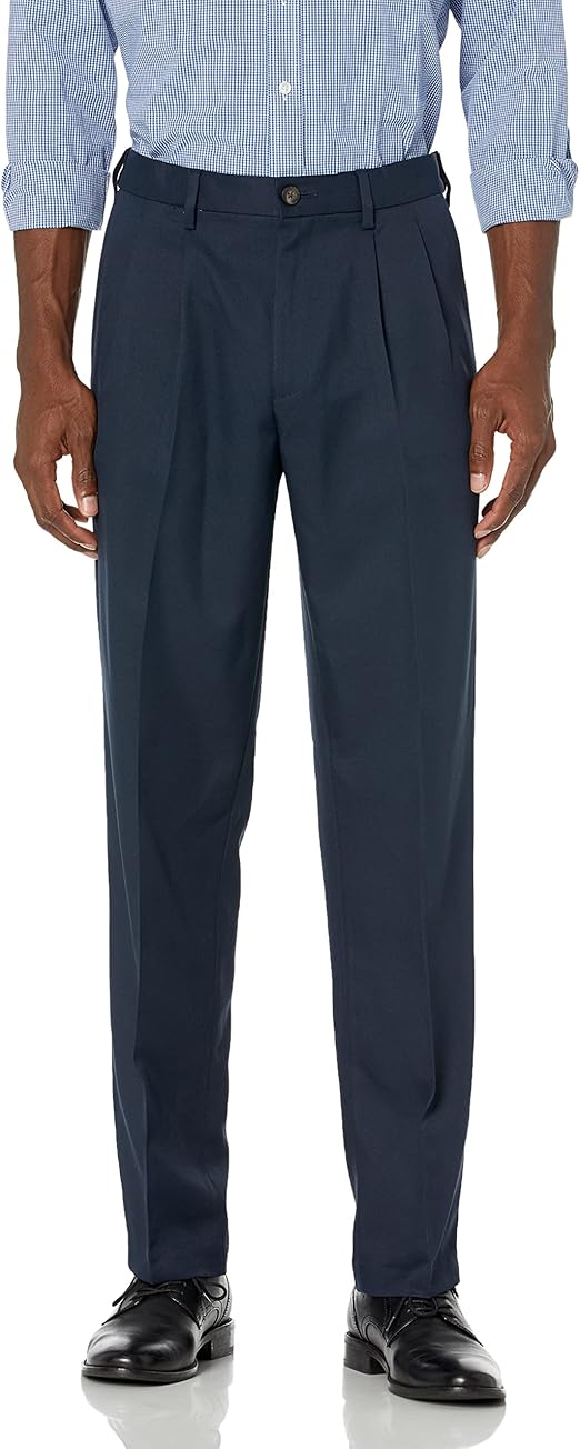 Men's Classic-Fit Expandable-Waist Pleated Dress Pant Review