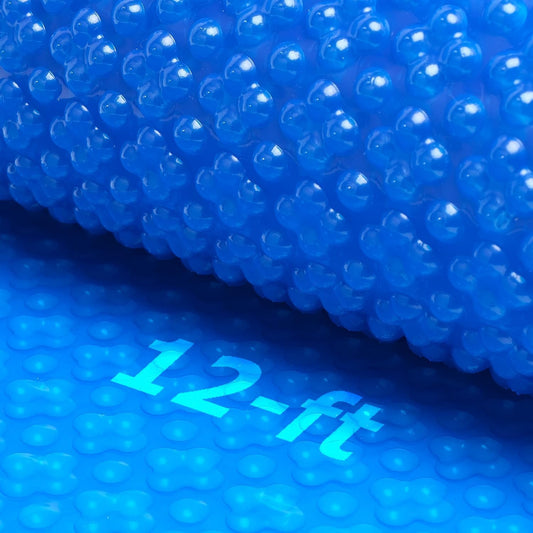 Solar Pool Cover 12 Ft Round 16 Mil Quadruple-Bubble Blanket