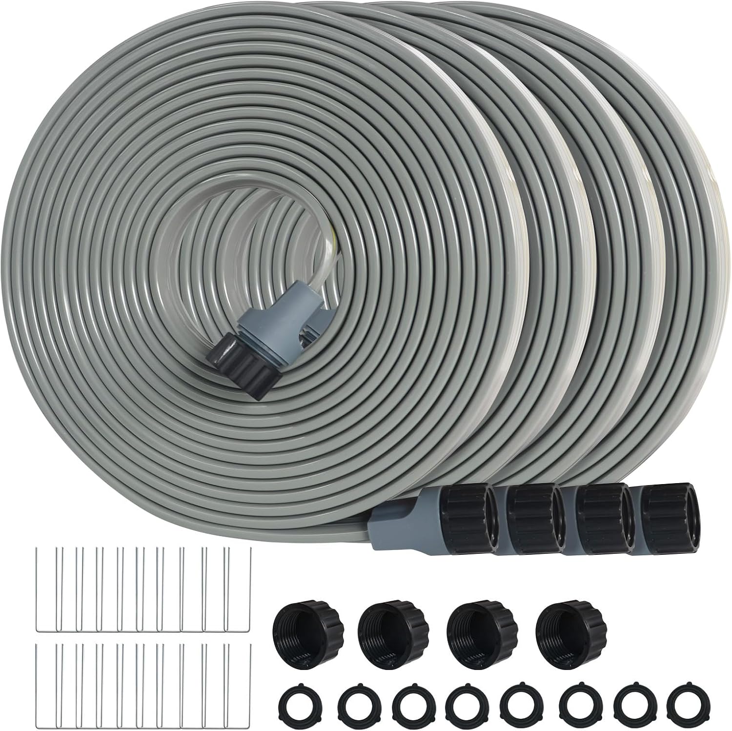 Hopegiver Sprinkler Soaker Hose 50ft 4-Pack for Efficient Watering