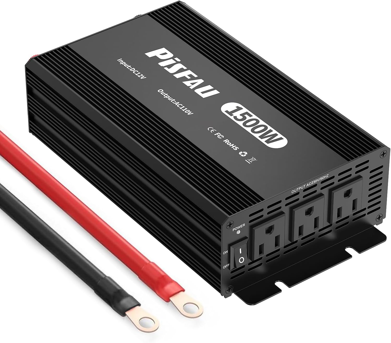 1500W Power Inverter: 3 AC Outlets for Any Power Need!