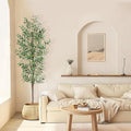 Artificial Olive Tree 6FT Tall Faux Olive Tree - Realistic Silk Leaves