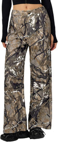 Camo Cargo Pants Women High Waist Baggy Wide Leg Stylish Fit