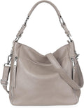 YALUXE Genuine Leather Shoulder Bags Stylish Hobo Handbags - Everyday
