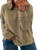 Women's Plus Size Crew Neck Sweatshirt XL-5XL - Soft Casual Pullover