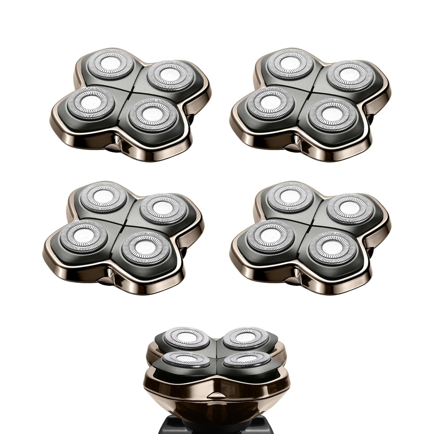 Shaver PRO 4 Head Replacement Blades for Skull Shaver Users