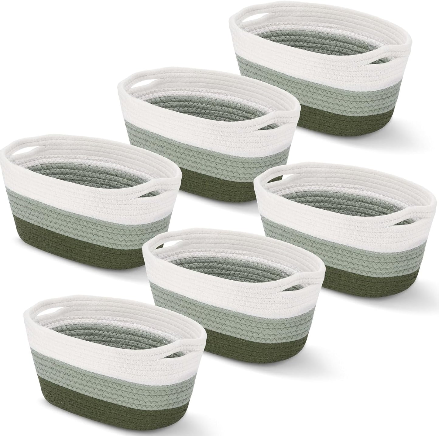 Cotton Rope Woven Storage Baskets for Organizing Home Items
