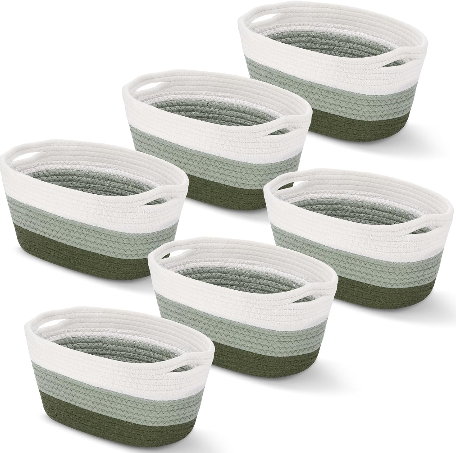 Cotton Rope Woven Storage Baskets for Organizing Home Items