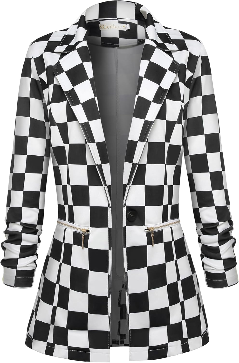 Stylish Women's Long Sleeve Blazer Open Front Cardigan Jacket