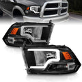 AmeriLite 2009-2018 Dodge Ram LED Bar Replacement Headlights Pair