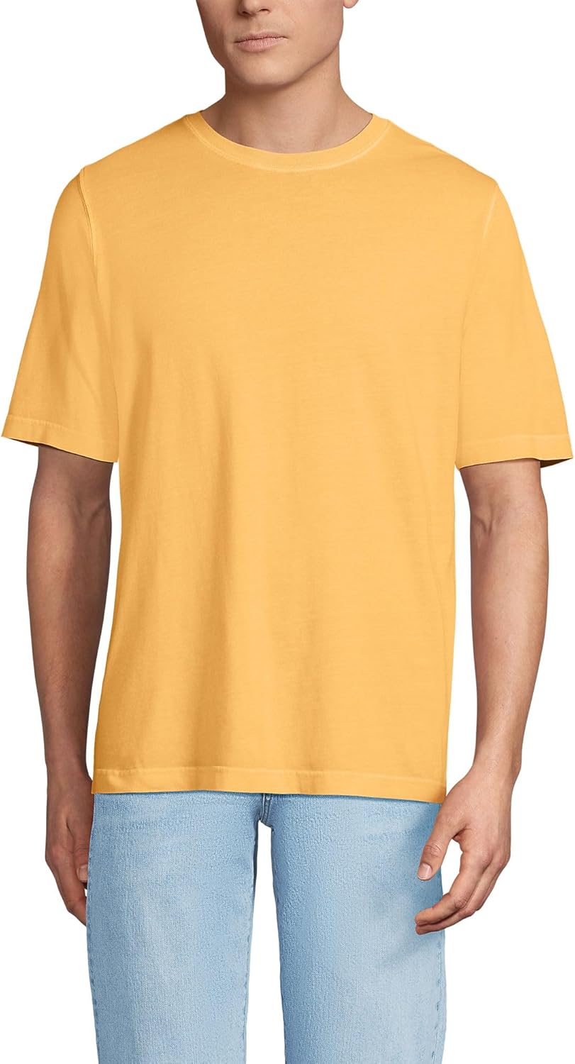 Lands' End Men's Super-T Short Sleeve T-Shirt for Comfort