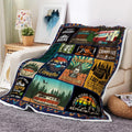 Soft Flannel Camping Blanket by Xiaoput