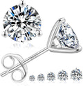 KRKC 0.6ct Moissanite Stud Earrings, D Color VVS1 - Timeless Sparkle