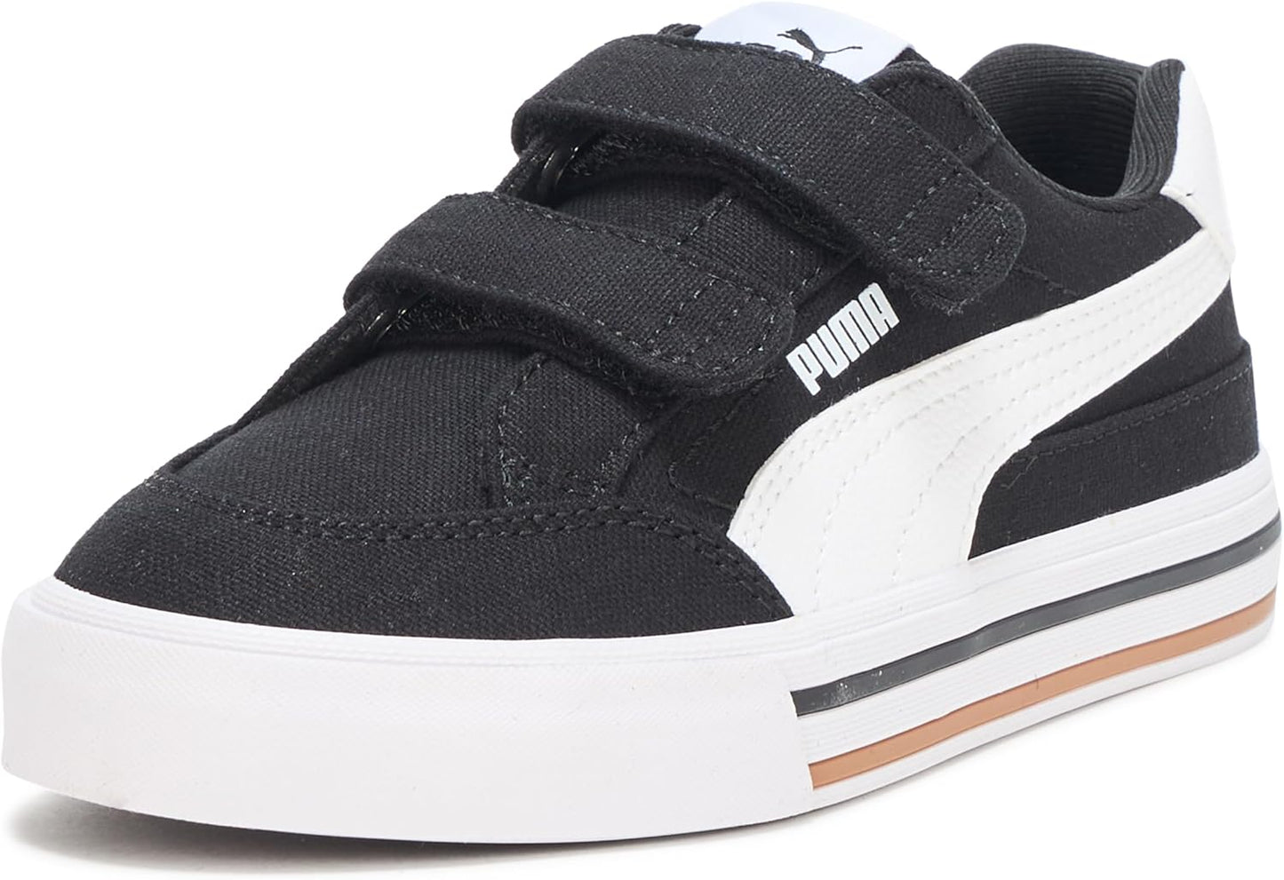 PUMA Unisex-Child Court Classic Vulc Hook and Loop Sneakers