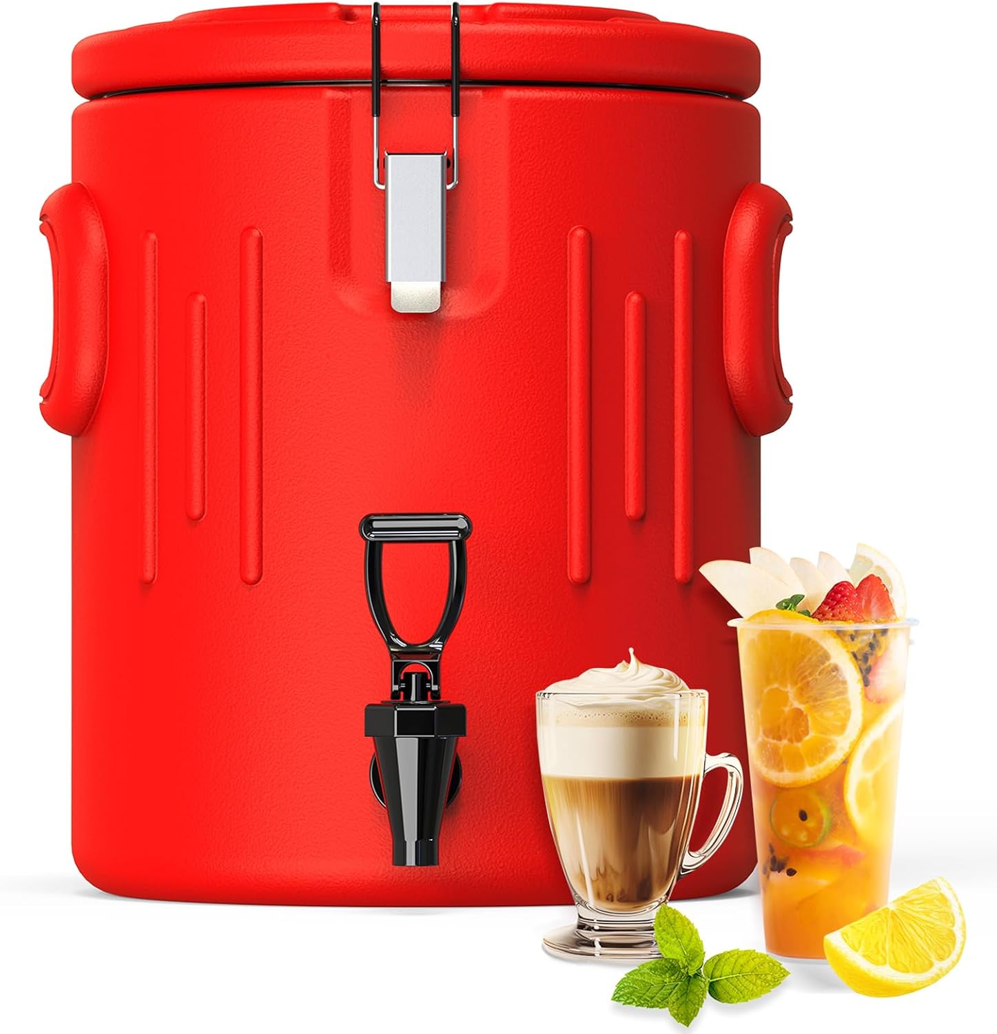 Insulated Beverage Dispenser for Hot and Cold Drinks, 3.5 Gallon