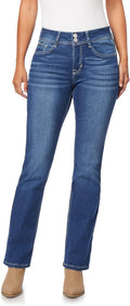 Angels Forever Young Curvy Bootcut Mid-Rise Jeans - Flattering