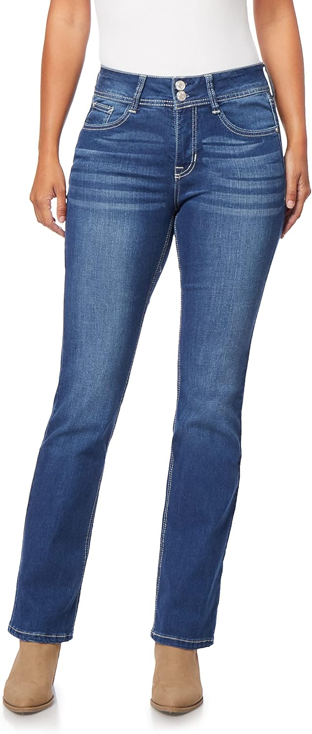 Angels Forever Young Curvy Bootcut Mid-Rise Jeans for Women