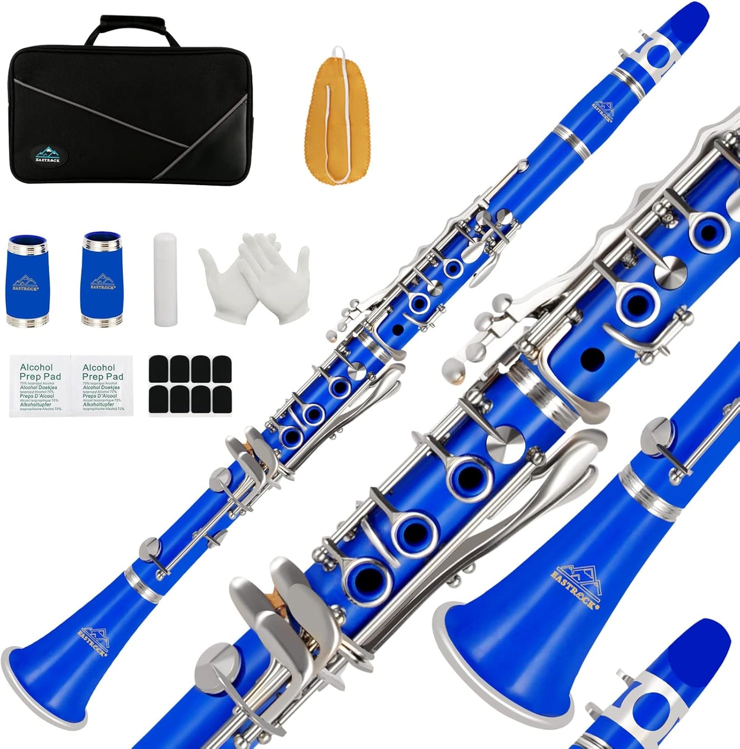 EASTROCK Bb Flat Clarinet for Beginners with Hard Case & Kit
