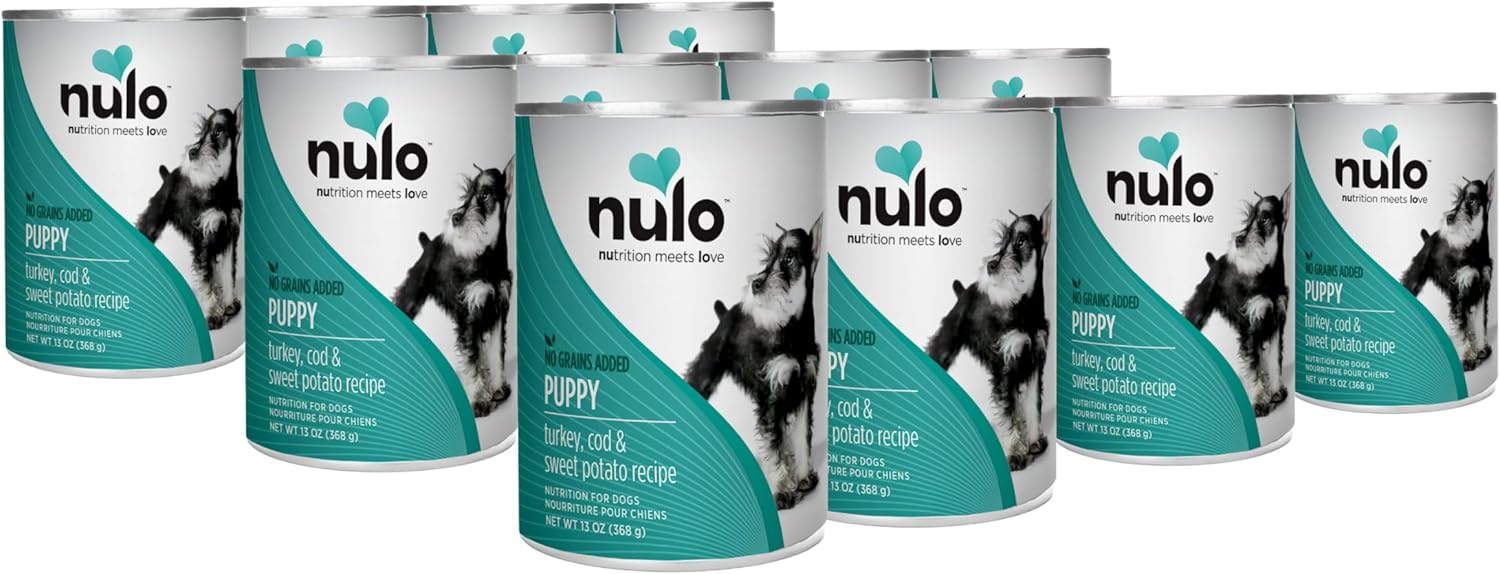Nulo Grain-Free Turkey, Cod & Sweet Potato Wet Dog Food 12 Cans