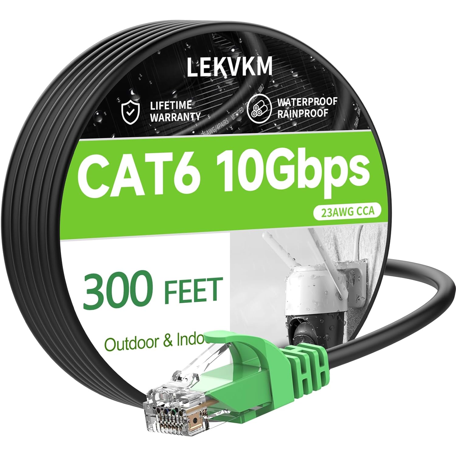 High Speed Cat 6 Ethernet Cable 300 ft for Indoor and Outdoor Use
