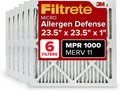 Filtrete 23.5x23.5x1 MERV 11 Air Filter 6-Pack - Micro Allergen Defense