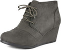 DREAM PAIRS Women's Wedge Boots Casual Ankle Booties - Comfortable