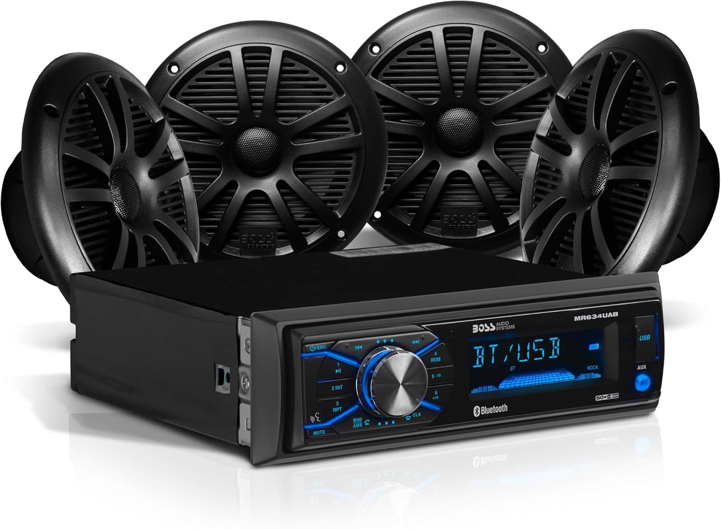 Marine Bluetooth Stereo & Speakers - No CD Player