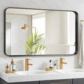 Bathroom Mirror with Black Frame - 24x40 in Rectangle Wall Mirror