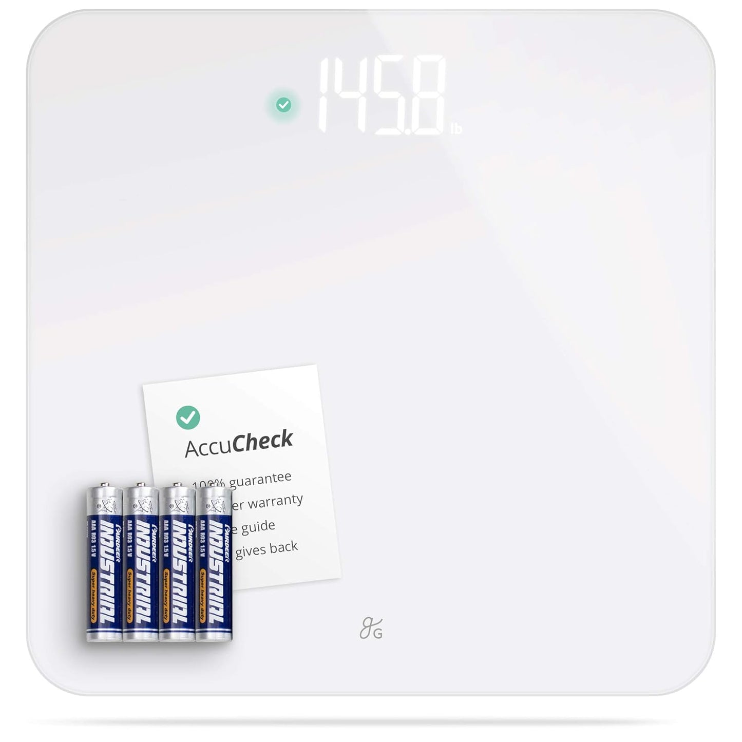 AccuCheck Digital Bathroom Scale for Body Weight Up to 400 lbs