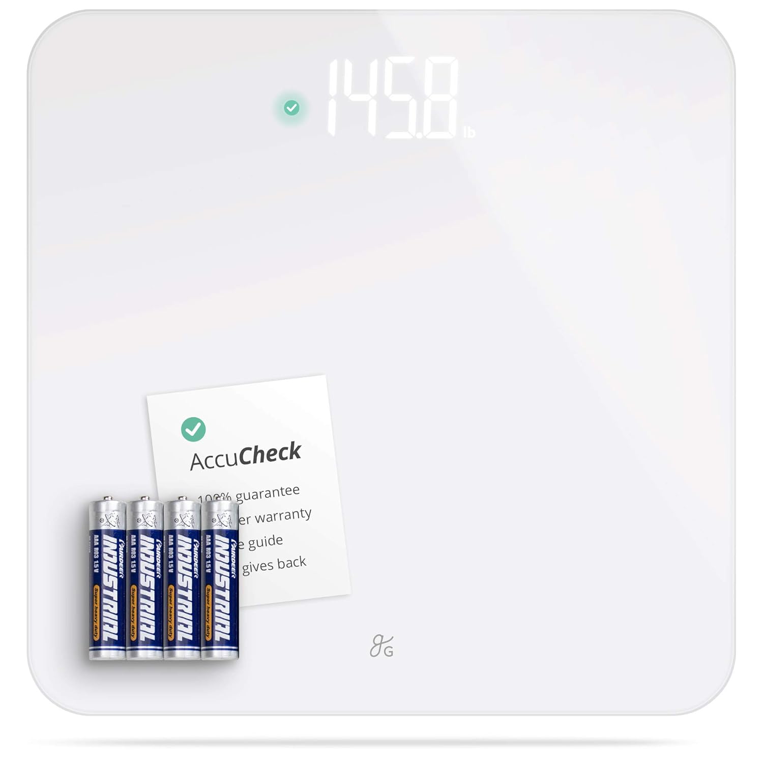 AccuCheck Digital Bathroom Scale for Body Weight Up to 400 lbs