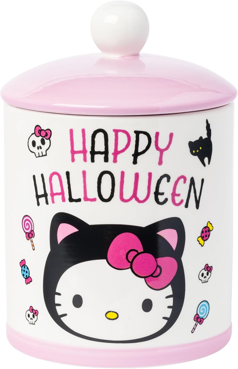 Hello Kitty Halloween Ceramic Cookie Jar for Spooky Treats