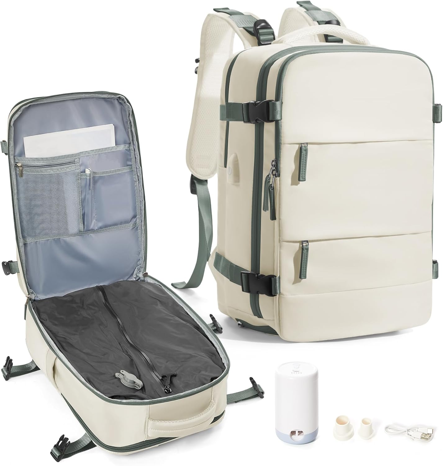Vacuum Backpack Travel with Pump for Efficient Packing