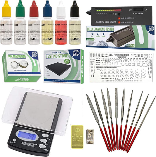 GTE Gold Silver Platinum Diamond Jewelry Tester Appraisal Kit